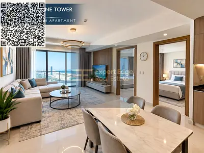 A very rare opportunity to own a 2-bedroom apartment with a living room in Ajman One – Phase 2 , Av