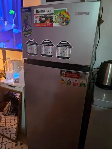 Geepas Double Door Refrigerator - Good Condition