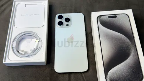 IPHONE 15 PROMAX (256GB) White titanium