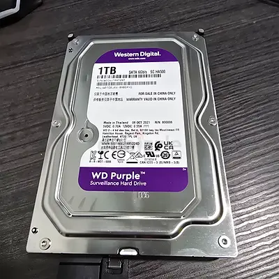 WD Purple 1TB Surveillance Internal Hard Drive (SATA) - Good Condition