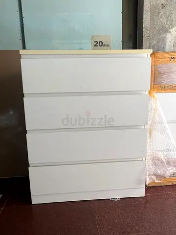 White 4-Drawer Chest Dresser - Simple Modern Design