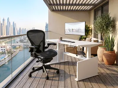 Herman Miller Ergonomic Mesh Office Chair — Good Condition, Electric Adjustable Lumbar Support