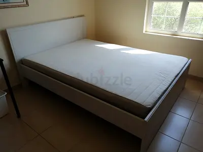 IKEA BRUSALI Queen Bed 160x200 + Mattress – Excellent Clean Condition AED 700