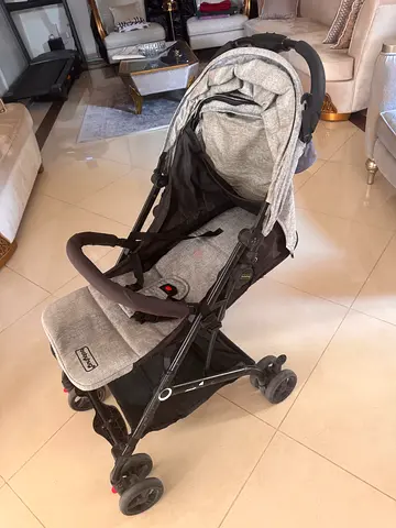 Lightweight Grey Baby Stroller - Good Condition
