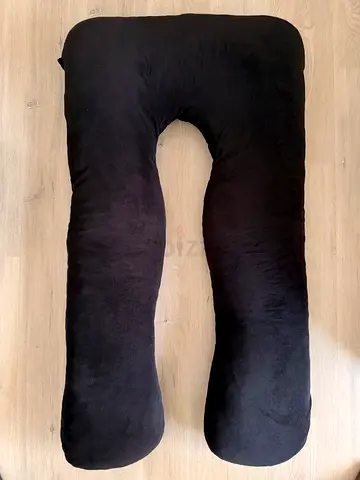 Black U-Shaped Pregnancy & Body Support Pillow