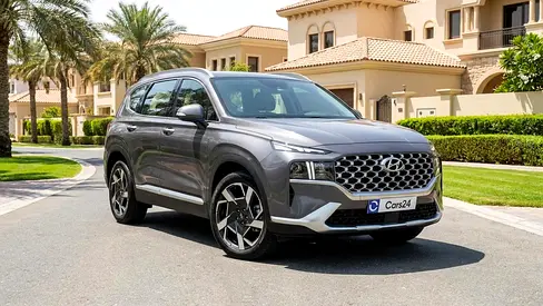 AED 1,429/m | 0 DP | Free 3 Months Warranty | Service History | 30D Return | HYUNDAI SANTA FE 2024