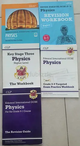 Set of Edexcel/GCSE Physics Revision & Workbooks (Higher/Grade 9-1)