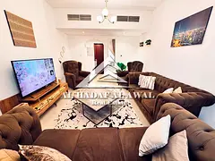 For monthly rent, a 2room and a hall in Al Khan area with free internet