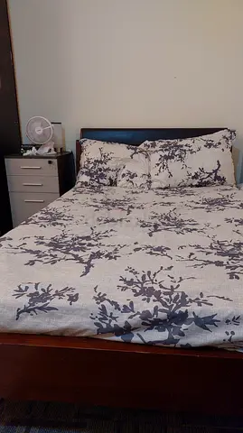 Single bed +Mattress with side table - Excellent condition