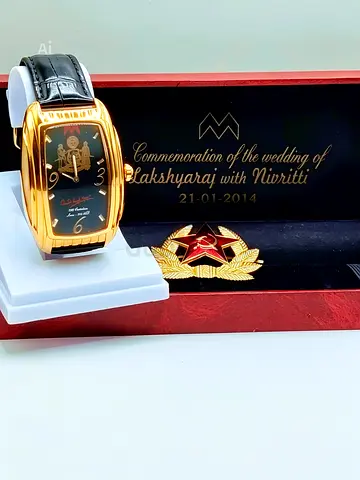 Costumize watch gold plated from Marigold watch available