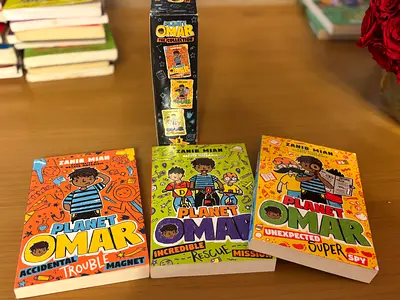 Planet Omar children’s book set (3 paperbacks) by Zanib Mian different prices