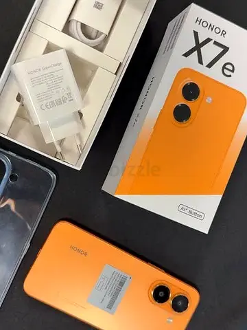 HONOR X7e Orange with box and charger - Good condition