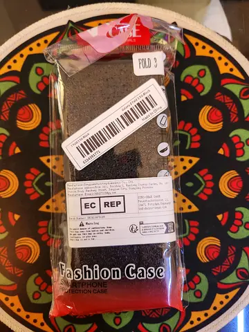 Fold 3 New Fashion Phone Case (sealed) - slim black glitter design