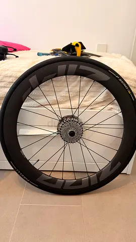 Zipp 404 Carbon Rear Wheel with Cassette - Excellent Condition