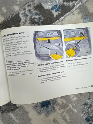 Porsche Cayenne 2006 luggage compartments cover