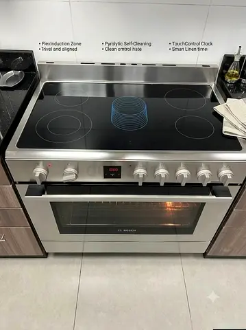 Bosch Digital Electric Ceramic Cooker Oven Size 90x60 CM