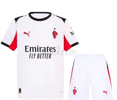 AC Milan Football Kit - Jersey and Shorts Set