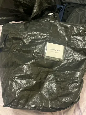 Black Medium Size Moving Bag