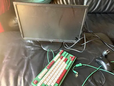 Keyboard mouse and monitor