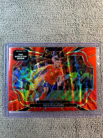 Nico Williams 2025-26 Panini Select FIFA World Cup Red Wave /68
