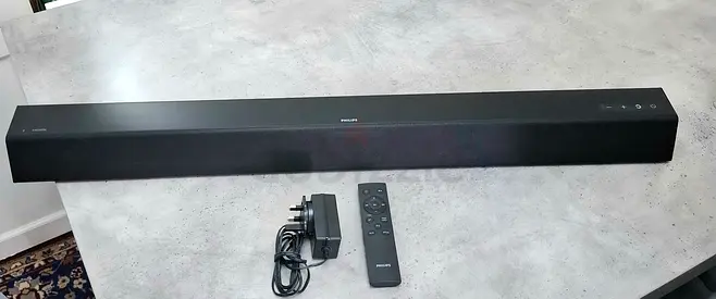 Philips Soundbar with Remote and Power Adapter - Good Working Condition