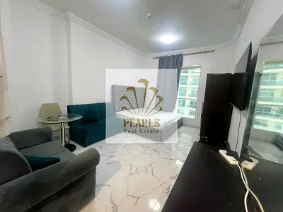 استوديو مفروش فاخر للإيجار السنوي في أبراج الواحة 1 الراشدية 1 عجمان - شامل الباركن والتكييف بـ 27K (4 دفعات)