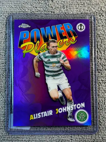 Alistair Johnston Topps Chrome Power Players Purple /75 Celtic