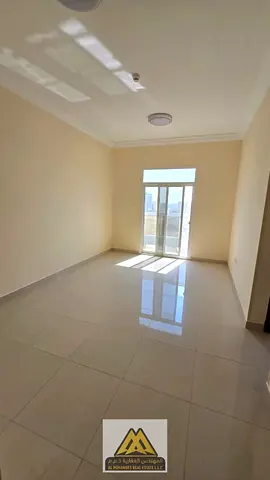 One bedroom and living room / Large space / Balcony with open view / In Al Jurf 3, near the Chinese market, close to all services and main roads