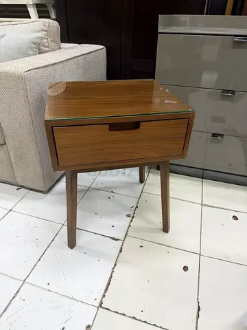 West elm Modern Wooden Nightstand with Single Drawer