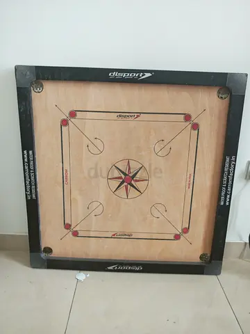 Wooden Carrom Board (Standard Size) - 32 inch - Used, Good Condition