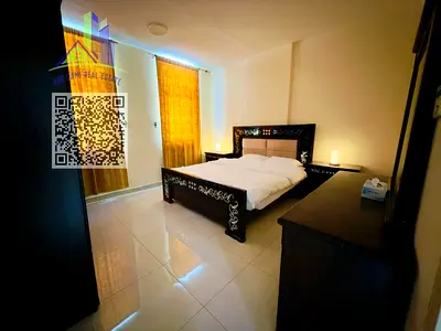 A luxurious, fully furnished one-bedroom apartment with a living room, featuring high-end, brand-new furnishings and a prime location.
