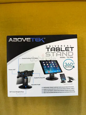 AboveTEK Universal Tablet Stand — 360° Adjustable Holder (Like New)