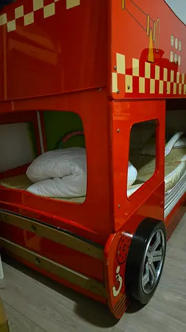 Kids race car bunk bed - good condition