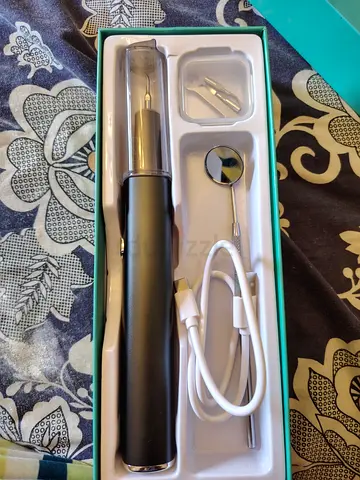 Electric Dental Plaque Remover Kit with USB Charging and Mirror