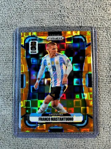 Franco Mastantuono 2026 Panini Prizm Orange Disco /299
