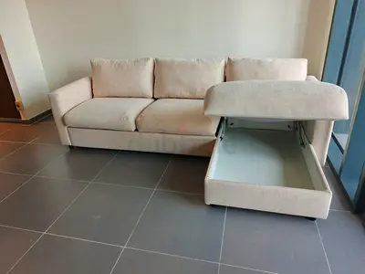 As perfect condition Ikea vimle lshape sofacumbed under storage