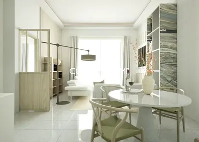 Chic 1BR Apartment with Private Balcony