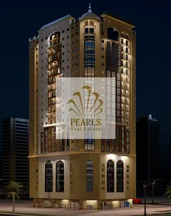 For sale in Al Nuaimiya Tower 2: 2-bedroom apartment with handover after 18 months, no registration 