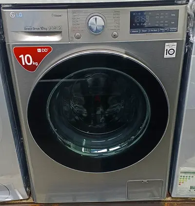 LG 10kg Front Load Washing Machine - Direct Drive, Stainless Steel fr home delivery