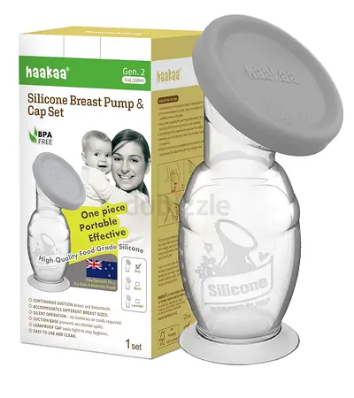 Haakaa Silicone Breast Pump and Cap Set