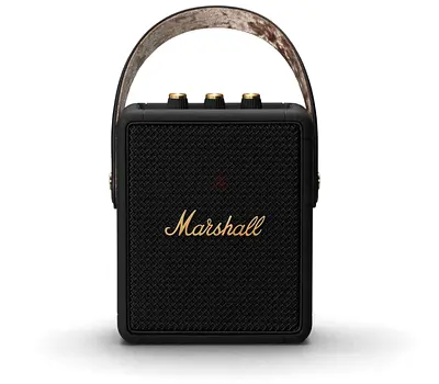 Marshall Stockwell II Wireless Portable Bluetooth Speaker 20+ Hours 20W - Black & Brass