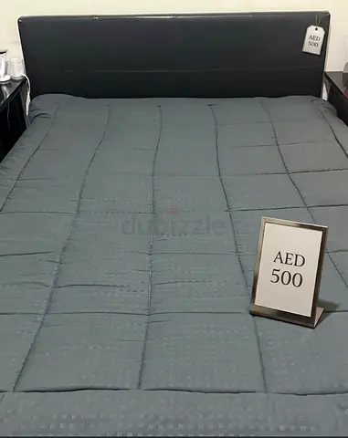 Black Faux Leather Double Bed Frame