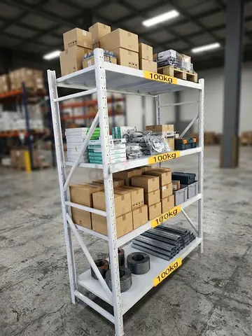Medium-Duty Storage Shelving - Each level supports up to 100 kg,