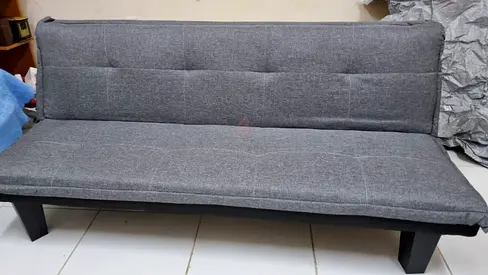 2-seater sofa bed - grey I Pan Emirates I Sharjah I Mahattah