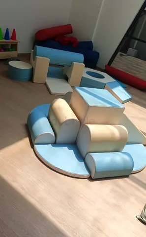 Soft foam play set - modular climbing and cushions for toddlers