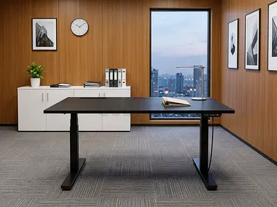 Ikea Electric Height Adjustable Office Desk - Black