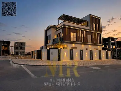 High-end corner villa in Al Helio 2 | Two floors plus roof + 6 rooms | Offer includes registration, electricity, and water fees.