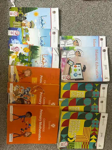 Primary Textbooks — Cambridge Primary, Moral/Social, Islamic Education Arabic (excellent condition)