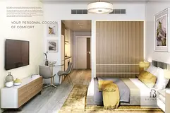 Studio Apartment | Azizi Grand | Marina View | Balcony