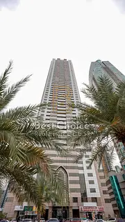 Luxury 2-Bedroom Apartment in Al Waha Tower | Prime Location in the Heart of Al Khan | Side View of